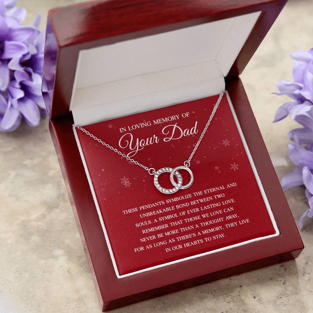 Memorial Necklace for Daughter – Tribute to Dad Gift