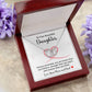 To Our Daughter Necklace Gift with Love Card