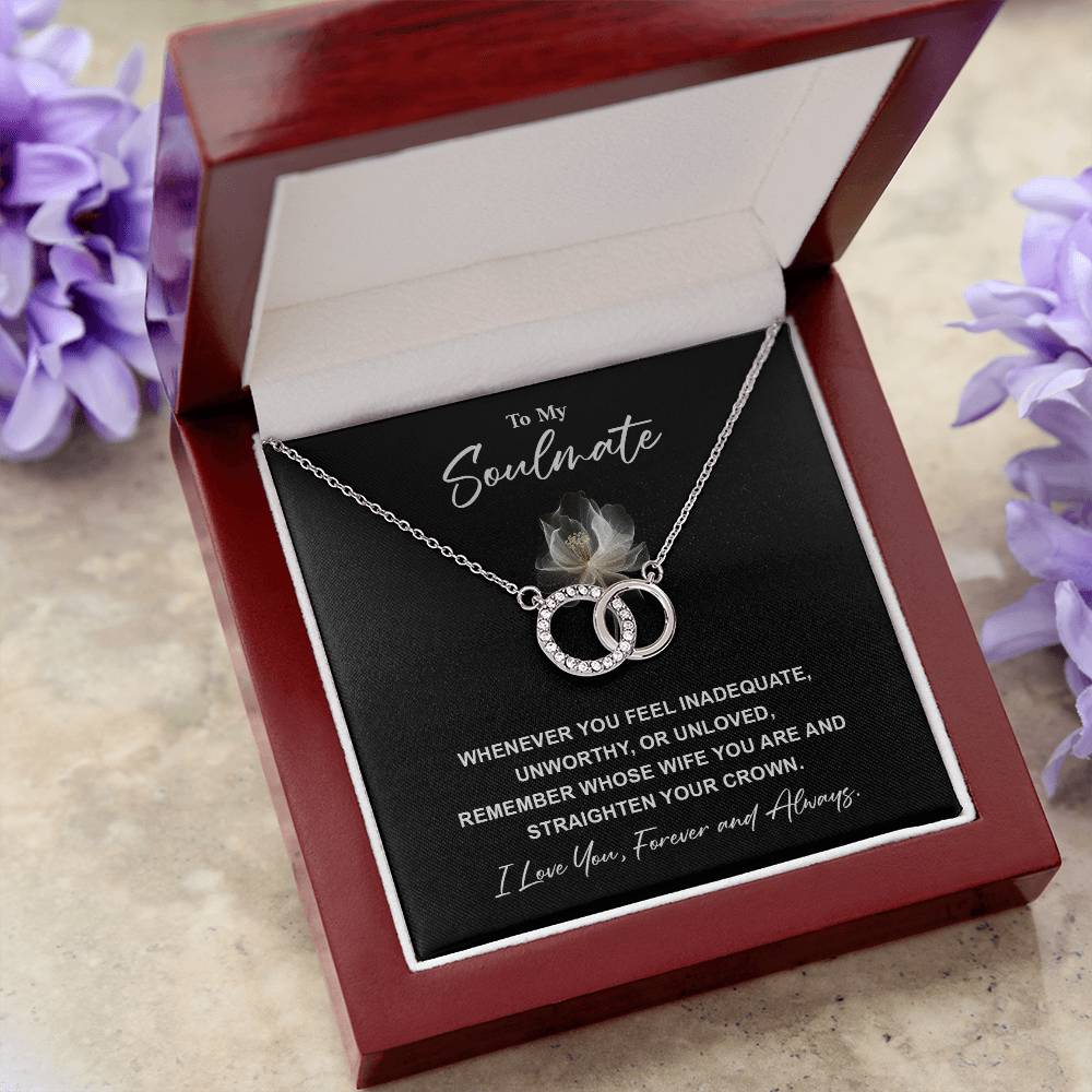 Soulmate Necklace for Wife – Crown Reminder Card Box