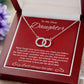 To My Dear Daughter Necklace Daughter's growth necklace Motivational message necklace Special bond jewelry for daughter Parent's pride necklace for daughter Supportive gift for daughter Motivational gift for daughter Dear daughter necklace