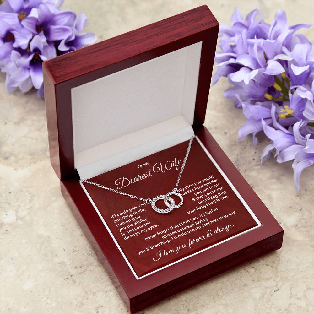 Dearest Wife Necklace Gift – Message Card Included