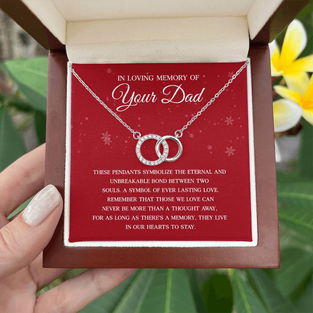 Memorial Necklace for Daughter – Tribute to Dad Gift