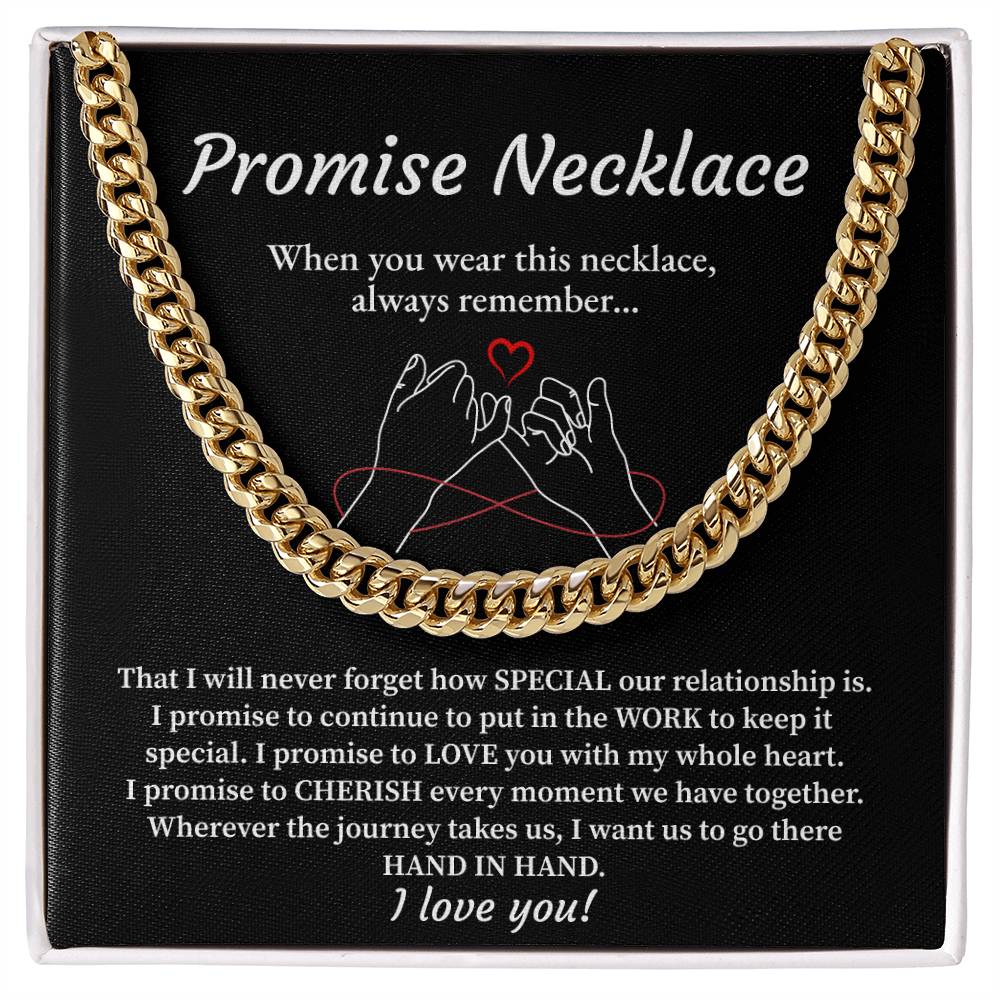 Promise Necklace Gift for Him – Love Note Box