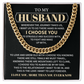 Meaningful Chain Gift for Husband from Wife