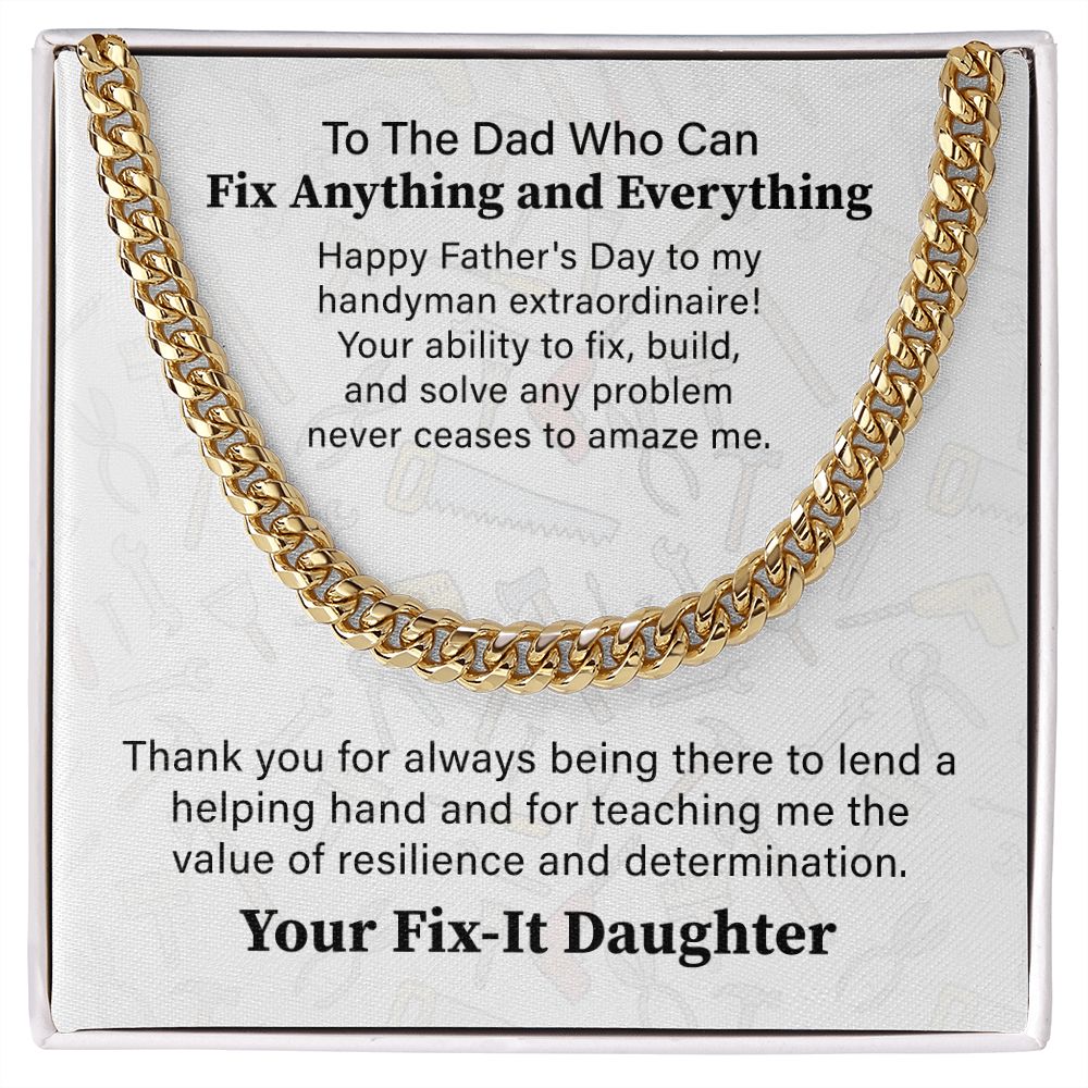To The Dad Who Can Fix Anything And Everything, Your Fix - It Daughter.