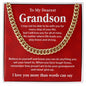 To My Dearest Grandson Necklace Gift From Grandma Grandparent Necklace For Grandson Never Give Up Necklace For Grandson Necklace For Grandson From Grandparent Loving Gift For Grandson Grandson Gift To Cherish Forever