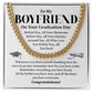 To My Boyfriend Graduation Necklace – Inspirational Gift