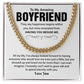 Cuban Chain Necklace Gift for Boyfriend with Gift Box