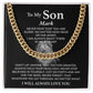 Lion Necklace Gift for Son from Dad – Strength Message Card Gift Box