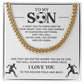 Soccer Necklace Gift for Son – Motivational Message Card for Players