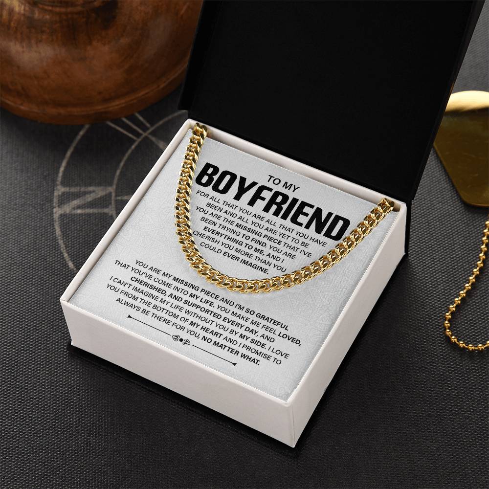 Romantic Boyfriend Gift with Message Card & Gift Box