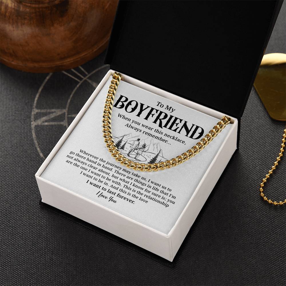 Romantic Boyfriend Gift Necklace with Gift Box