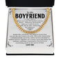 Romantic Cuban Chain Necklace Gift for Boyfriend with Box