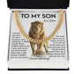 To My Son, A Cuban Chain Gift To Celebrate