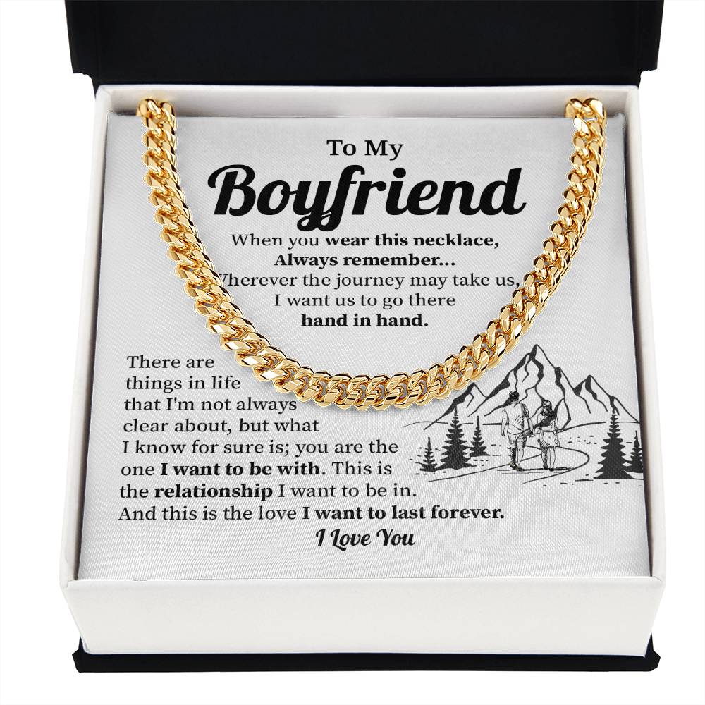 Anniversary Cuban Chain Gift for Boyfriend – Gift Box