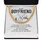 Boyfriend Necklace Gift for Anniversary – with Gift Box