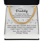 Dad Necklace Gift From Baby Bump With Lovely Message Card