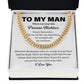 To My Man Promise Necklace – Husband or Boyfriend Message Gift