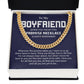 Boyfriend Cuban Chain Promise Necklace with Gift Box