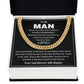 To My Man Promise Necklace – For Men Gift.