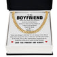Boyfriend Necklace Gift with Message Card & Gift Box