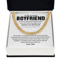 Cuban Chain Necklace Gift for Boyfriend with Gift Box