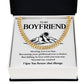 Boyfriend Chain Gift for Him with Message Card and Box