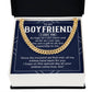 Boyfriend Birthday Necklace Gift – with Message Card