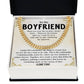 Boyfriend Cuban Chain Necklace Gift with Gift Box