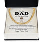 To My Dad Necklace, Gift For Dad On Father’s Day