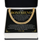 Cuban Chain Gift for Boyfriend – Love Message Card