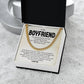 Boyfriend Cuban Chain Necklace Gift with Message Card