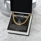 Military Boyfriend Gift – Cuban Chain with Message Card