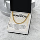 To My Boyfriend Necklace with Message Card and Gift Box
