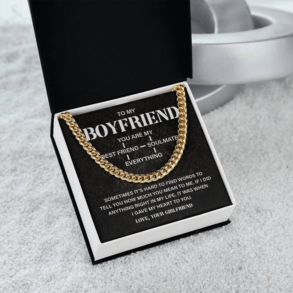 Boyfriend Cuban Chain Gift – Soulmate Card Box