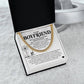 Boyfriend Necklace Gift with Message Card & Gift Box