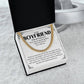 Cuban Chain Necklace Gift for Boyfriend with Message