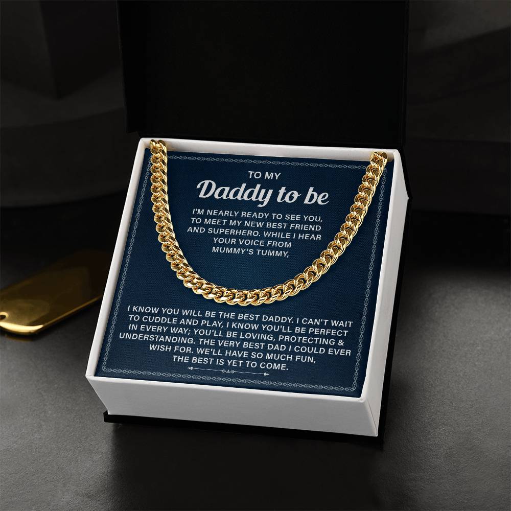 Dad To Be Gifts For 1st Time Dad Necklace With Message Card