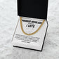 Promise Necklace Message Card Gift for Boyfriend or Girlfriend.