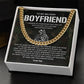 Military Boyfriend Gift – Cuban Chain with Message Card