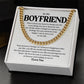Boyfriend Necklace Gift for Him – with Message Card