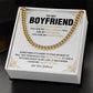 Romantic Cuban Chain for Boyfriend with Gift Box
