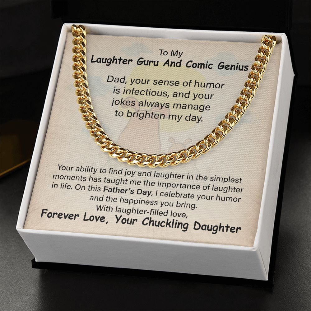 To My Laughter Guru And Comic Genius Forever Love, Your Chuckling Daughter.