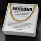 Cuban Chain Necklace Gift for Boyfriend with Gift Box