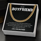Boyfriend Chain Necklace Gift – Heart Message Card