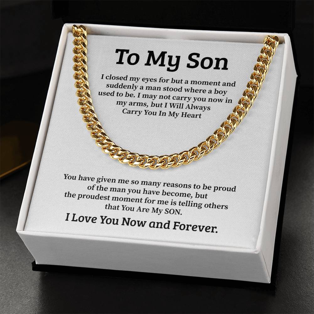 To My Son I closed my eyes for but a moment.