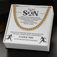 Soccer Necklace Gift for Son – Motivational Message Card for Players