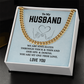 Husband Cuban Chain Necklace Gift Soulmate Message Card