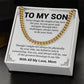To My Son Cuban Chain Necklace Gift from Mom