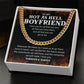 Hot Boyfriend Gift – Cuban Chain with Fire Message